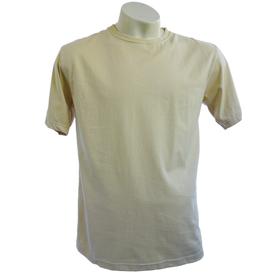 (T01S) T-shirt Standard - Own text fabric weight (20S), Fabric color (2004) Sand - From 5$++