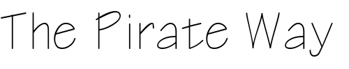 Font : ER-Architect-1251 Custom Text : The Pirate Way Test your own text here Click to download or to view this font on a tshirt that can be custom printed in Bali