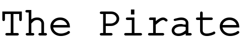 Font : ER-Kurier-1251 Custom Text : The Pirate Way Test your own text here Click to download or to view this font on a tshirt that can be custom printed in Bali