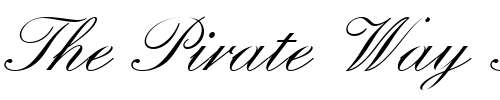 Font : Englische_Becker_Joining Custom Text : The Pirate Way Test your own text here Click to download or to view this font on a tshirt that can be custom printed in Bali