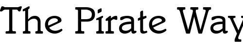 Font : Ensemble-SSi Custom Text : The Pirate Way Test your own text here Click to download or to view this font on a tshirt that can be custom printed in Bali