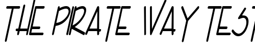 Font : Enview-Light-BoldItalic Custom Text : The Pirate Way Test your own text here Click to download or to view this font on a tshirt that can be custom printed in Bali