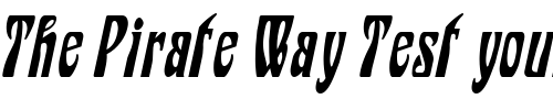 Font : Epic-Condensed-Italic Custom Text : The Pirate Way Test your own text here Click to download or to view this font on a tshirt that can be custom printed in Bali