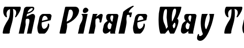 Font : Epic-Wide-Italic Custom Text : The Pirate Way Test your own text here Click to download or to view this font on a tshirt that can be custom printed in Bali