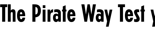 Font : Erbar-LT-Bold-Condensed Custom Text : The Pirate Way Test your own text here Click to download or to view this font on a tshirt that can be custom printed in Bali