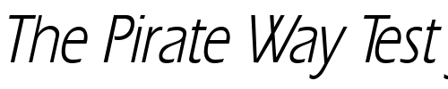 Font : ErgoeCondensed-Italic Custom Text : The Pirate Way Test your own text here Click to download or to view this font on a tshirt that can be custom printed in Bali