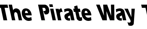 Font : ErgoeExtraboldCondBS-Regular Custom Text : The Pirate Way Test your own text here Click to download or to view this font on a tshirt that can be custom printed in Bali