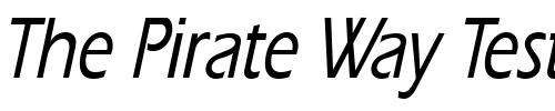 Font : ErgoeMediumCondensed-Italic Custom Text : The Pirate Way Test your own text here Click to download or to view this font on a tshirt that can be custom printed in Bali