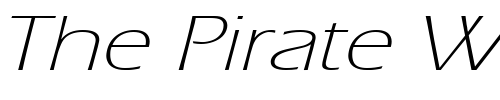 Font : Eric-Lite-Extended-Italic Custom Text : The Pirate Way Test your own text here Click to download or to view this font on a tshirt that can be custom printed in Bali