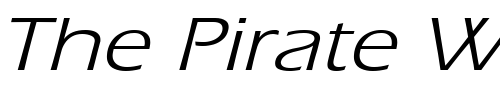 Font : Eric-Wide-Italic Custom Text : The Pirate Way Test your own text here Click to download or to view this font on a tshirt that can be custom printed in Bali