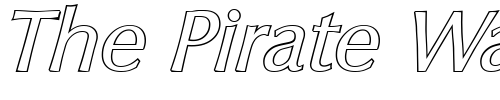 Font : EricBeckerOutline-Italic Custom Text : The Pirate Way Test your own text here Click to download or to view this font on a tshirt that can be custom printed in Bali