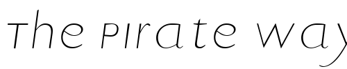 Font : EricSans-Italic Custom Text : The Pirate Way Test your own text here Click to download or to view this font on a tshirt that can be custom printed in Bali