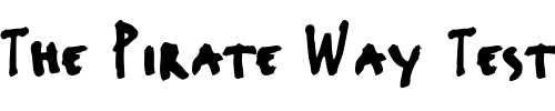 Font : Erikrighthand-Caps Custom Text : The Pirate Way Test your own text here Click to download or to view this font on a tshirt that can be custom printed in Bali