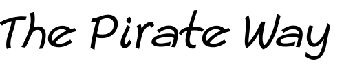 Font : Escript-LT-Italic Custom Text : The Pirate Way Test your own text here Click to download or to view this font on a tshirt that can be custom printed in Bali