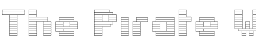 Font : Estrogen-Pill Custom Text : The Pirate Way Test your own text here Click to download or to view this font on a tshirt that can be custom printed in Bali