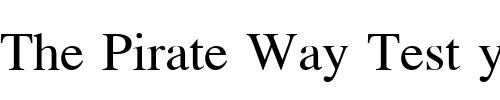 Font : EucrosiaUPC Custom Text : The Pirate Way Test your own text here Click to download or to view this font on a tshirt that can be custom printed in Bali