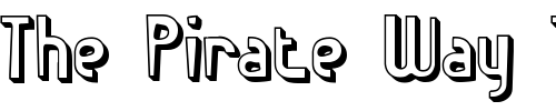 Font : Euphoric-3D--BRK Custom Text : The Pirate Way Test your own text here Click to download or to view this font on a tshirt that can be custom printed in Bali