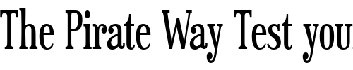 Font : Euphorigenic-S Custom Text : The Pirate Way Test your own text here Click to download or to view this font on a tshirt that can be custom printed in Bali
