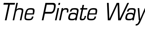 Font : Eurasia-Italic Custom Text : The Pirate Way Test your own text here Click to download or to view this font on a tshirt that can be custom printed in Bali