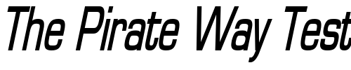 Font : Eurasia-Thin-BoldItalic Custom Text : The Pirate Way Test your own text here Click to download or to view this font on a tshirt that can be custom printed in Bali