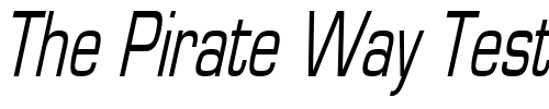Font : Eurasia-Thin-Italic Custom Text : The Pirate Way Test your own text here Click to download or to view this font on a tshirt that can be custom printed in Bali