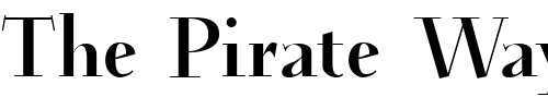 Font : Euroika-Bold Custom Text : The Pirate Way Test your own text here Click to download or to view this font on a tshirt that can be custom printed in Bali