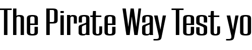 Font : EuropaGrotesqueMedium Custom Text : The Pirate Way Test your own text here Click to download or to view this font on a tshirt that can be custom printed in Bali