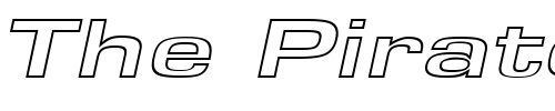 Font : EuroseWideHollow-Italic Custom Text : The Pirate Way Test your own text here Click to download or to view this font on a tshirt that can be custom printed in Bali