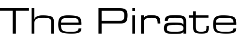 Font : EurostileExtended-Roman-DTC Custom Text : The Pirate Way Test your own text here Click to download or to view this font on a tshirt that can be custom printed in Bali