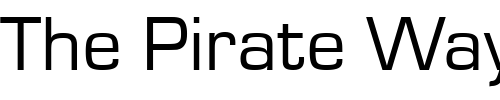 Font : Eurostile_Becker Custom Text : The Pirate Way Test your own text here Click to download or to view this font on a tshirt that can be custom printed in Bali