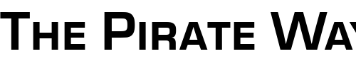 Font : Eurostile_Becker_Caps_Bold Custom Text : The Pirate Way Test your own text here Click to download or to view this font on a tshirt that can be custom printed in Bali