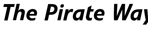 Font : Evo-kursiv-halbfett Custom Text : The Pirate Way Test your own text here Click to download or to view this font on a tshirt that can be custom printed in Bali