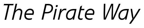 Font : Evo-kursiv-mager Custom Text : The Pirate Way Test your own text here Click to download or to view this font on a tshirt that can be custom printed in Bali