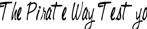 Font : Ex-Regular Custom Text : The Pirate Way Test your own text here Click to download or to view this font on a tshirt that can be custom printed in Bali