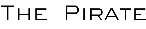 Font : Eyechart Custom Text : The Pirate Way Test your own text here Click to download or to view this font on a tshirt that can be custom printed in Bali