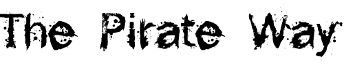 Font : F-Rotten-Font Custom Text : The Pirate Way Test your own text here Click to download or to view this font on a tshirt that can be custom printed in Bali