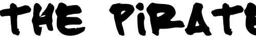 Font : FATTIP Custom Text : The Pirate Way Test your own text here Click to download or to view this font on a tshirt that can be custom printed in Bali