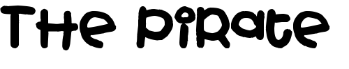 Font : FB-Punkypie Custom Text : The Pirate Way Test your own text here Click to download or to view this font on a tshirt that can be custom printed in Bali