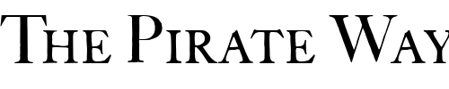 Font : FCaslonFortyTwoSCITC-TT Custom Text : The Pirate Way Test your own text here Click to download or to view this font on a tshirt that can be custom printed in Bali
