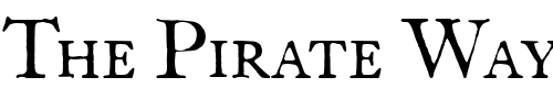 Font : FCaslonTwelveSCITC-TT Custom Text : The Pirate Way Test your own text here Click to download or to view this font on a tshirt that can be custom printed in Bali