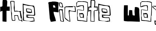 Font : FSO-square-bracket Custom Text : The Pirate Way Test your own text here Click to download or to view this font on a tshirt that can be custom printed in Bali