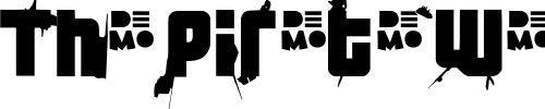 Font : FT-3-the-hard-way-RMXwhippedDEMO Custom Text : The Pirate Way Test your own text here Click to download or to view this font on a tshirt that can be custom printed in Bali