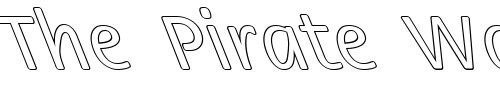 Font : FZ-BASIC-17-HOLLOW-LEFTY Custom Text : The Pirate Way Test your own text here Click to download or to view this font on a tshirt that can be custom printed in Bali