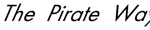 Font : FZ-BASIC-18-ITALIC Custom Text : The Pirate Way Test your own text here Click to download or to view this font on a tshirt that can be custom printed in Bali