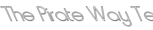 Font : FZ-BASIC-20-HOLLOW-LEFTY Custom Text : The Pirate Way Test your own text here Click to download or to view this font on a tshirt that can be custom printed in Bali