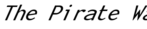 Font : FZ-BASIC-23-ITALIC Custom Text : The Pirate Way Test your own text here Click to download or to view this font on a tshirt that can be custom printed in Bali