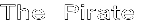Font : FZ-BASIC-24-HOLLOW-EX Custom Text : The Pirate Way Test your own text here Click to download or to view this font on a tshirt that can be custom printed in Bali