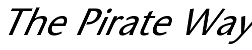 Font : FZ-BASIC-25-ITALIC Custom Text : The Pirate Way Test your own text here Click to download or to view this font on a tshirt that can be custom printed in Bali