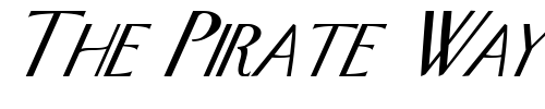 Font : FZ-BASIC-26-ITALIC Custom Text : The Pirate Way Test your own text here Click to download or to view this font on a tshirt that can be custom printed in Bali