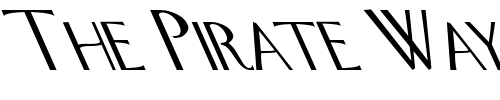 Font : FZ-BASIC-26-LEFTY Custom Text : The Pirate Way Test your own text here Click to download or to view this font on a tshirt that can be custom printed in Bali